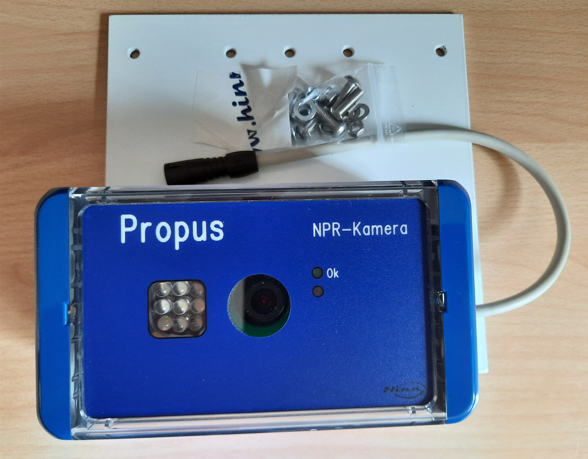 ANPR-Kamera Propus mit Befestigungsblech